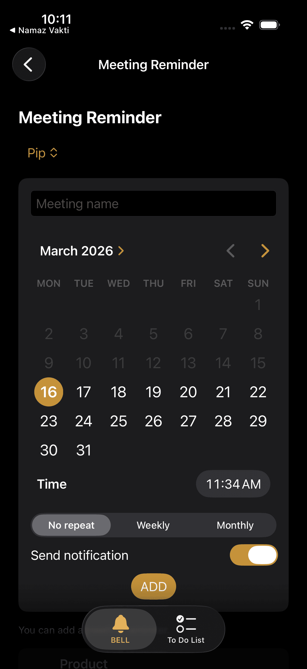 Toplantı — koyu tema